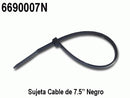 SUJETA CABLE DE 7.5  NEGRO -  - CRF - Firo Central